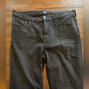 J. Crew Women's Black High Rise Crop Flare Jeans size 34